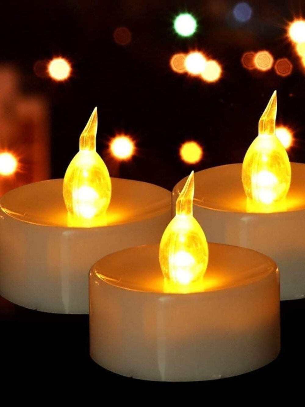 Flameless LED Tea Lights Candles Battery Operated Warm Yellow 100 Pack